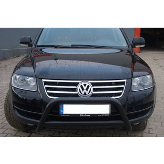 Bullbar WT005 Colt Negru (Otel Inoxidabil) Volkswagen Touareg 2002–2010 foto 3
