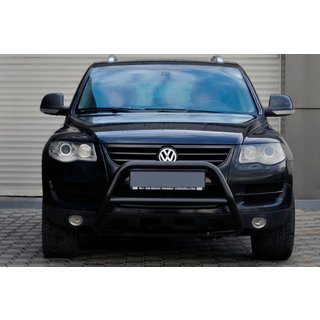Bullbar WT005 Colt Negru (Otel Inoxidabil) Volkswagen Touareg 2002–2010 foto 4