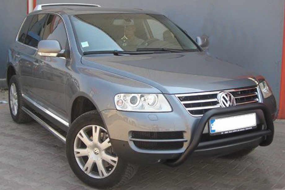 Volkswagen Touareg 2002–2010 Bullbar WT005 Colt Negru (Otel Inoxidabil) Image
