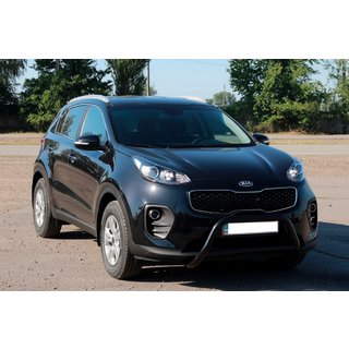 Bullbar WT006 Negru (Otel Inoxidabil) Kia Sportage 2015-2021 foto 2