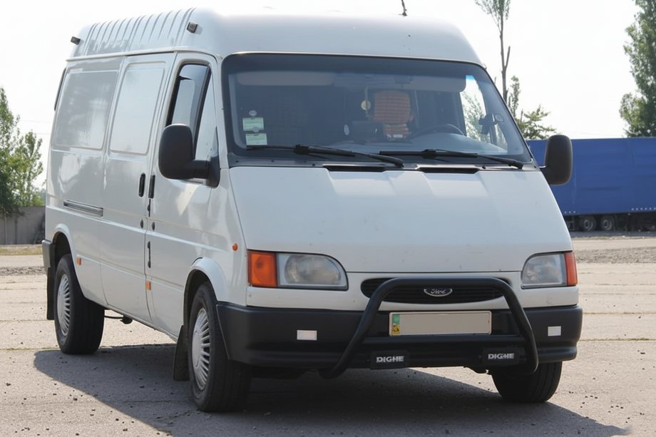 Ford Transit 1991-2000 Bullbar WT006 Negru (Otel Inoxidabil) Image
