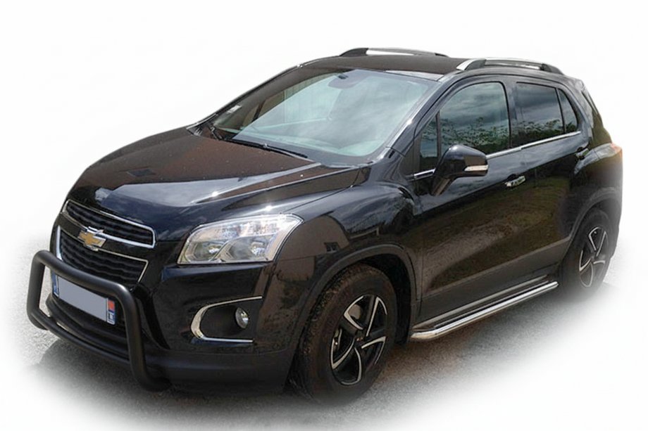 Chevrolet Trax 2012-2023 Bara Fata WT005 Negru (Otel Inoxidabil) Image