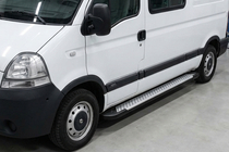 Renault Master 1998-2010 Praguri laterale Allmond Grey (2 buc, aluminiu) foto 1