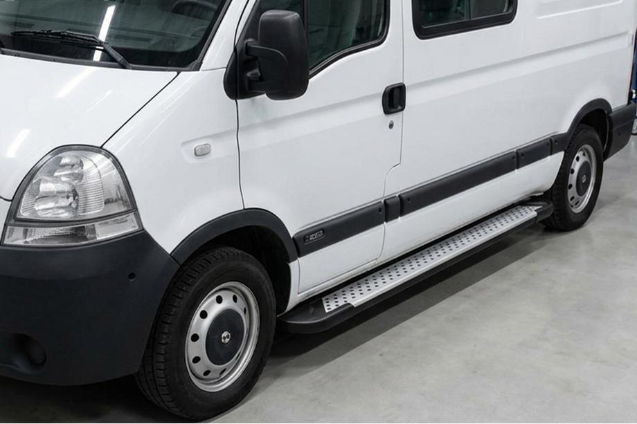 Renault Master 1998-2010 Praguri laterale Allmond Grey (2 buc, aluminiu) Image