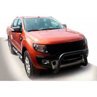 Protectie Fata WT005 Negru (Otel Inoxidabil) Ford Ranger 2011–2022