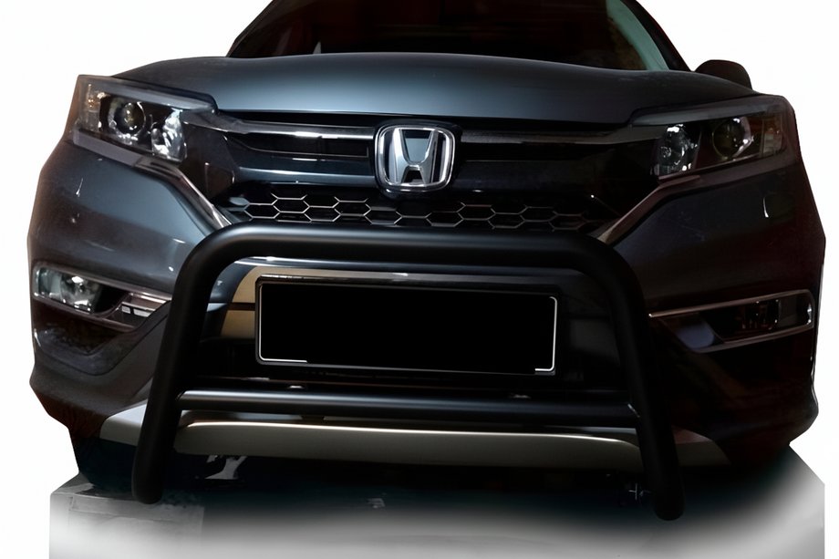 Honda CRV 2017-2022 Protectie Fata WT005 Neagra (2016-2019, Otel Inoxidabil) Image