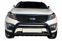 Kia Sorento II XM 2009-2014 Bullbar WT005 Negru (Otel Inoxidabil) foto 1