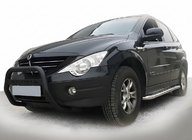 SsangYong Action 2005-2018 Bullbar WT005 Negru (Otel Inoxidabil) foto 1