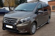 Mercedes Vito/V-class W447 2014- Bullbar WT006 Negru (Otel Inoxidabil) foto 2