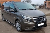Mercedes Vito/V-class W447 2014- Bullbar WT006 Negru (Otel Inoxidabil) foto 1