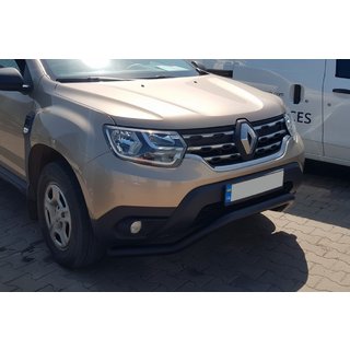 Protectie Fata WT008 Negru (Otel Inoxidabil) Dacia Duster 2018-2024 foto 4