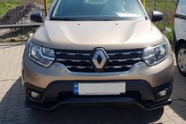 Renault Duster 2018-2024 Protectie Fata WT008 Negru (Otel Inoxidabil) foto 3