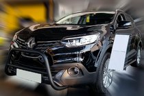 Renault Kadjar 2015-2022 Bull bar Black (otel inoxidabil) foto 3