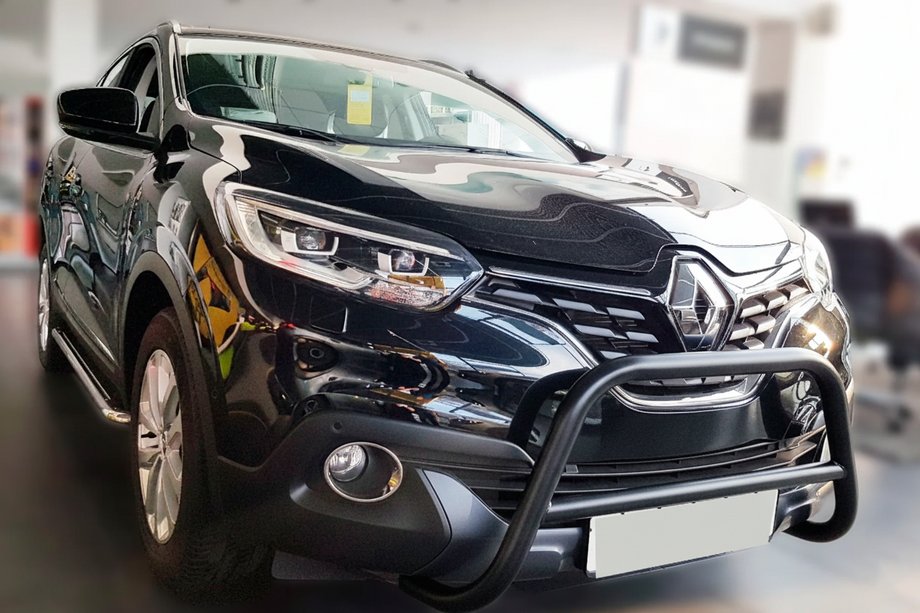 Renault Kadjar 2015-2022 Bull bar Black (otel inoxidabil) Image