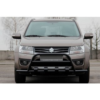 Bullbar ST-WT-15 Negru (Otel Inoxidabil) Suzuki Grand Vitara 2005-2017 foto 2