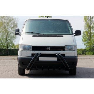 Bull bar Kelebek WT011 Black (inox) Volkswagen T4 Caravelle/Multivan 1990–2003 foto 1