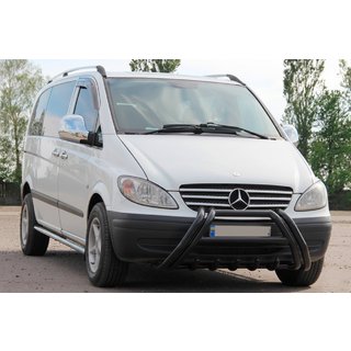 Bull bar Kelebek WT011 Black (otel inoxidabil) Mercedes Vito W639 2004-2014 foto 2