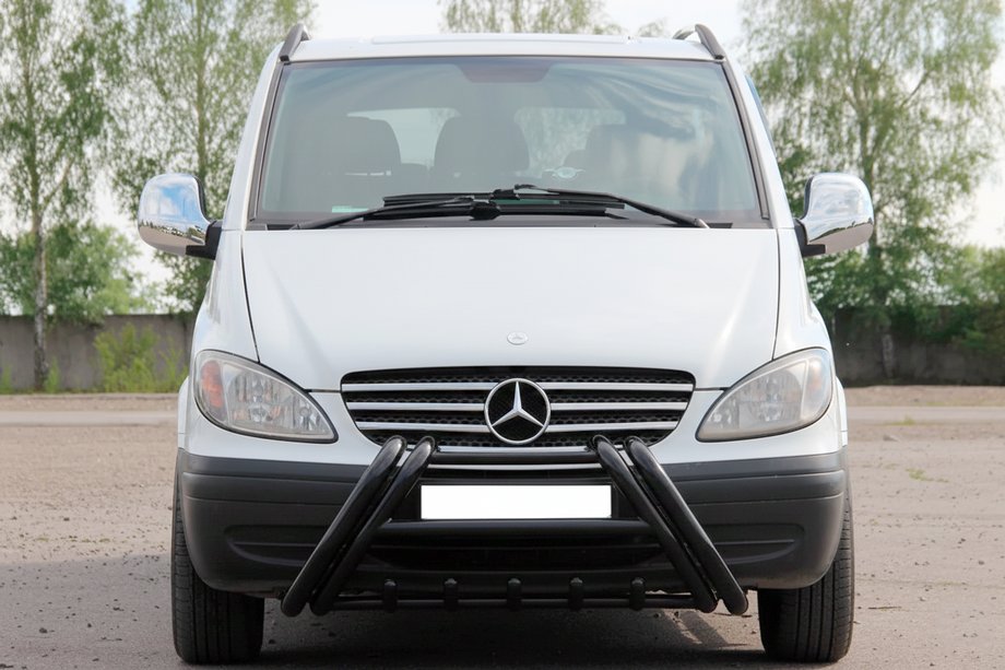 Mercedes Vito W639 2004-2014 Bull bar Kelebek WT011 Black (otel inoxidabil) Image