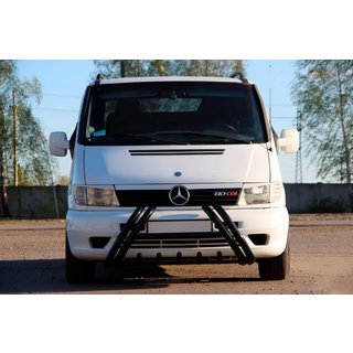 Bull bar Kelebek WT011 Black (otel inoxidabil) Mercedes Vito W638 1996-2003 foto 3