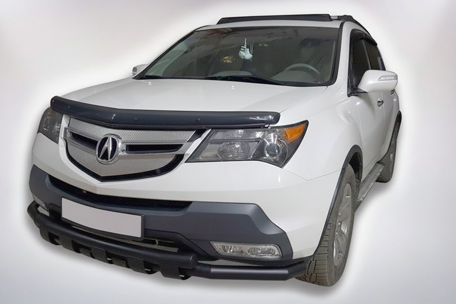 Acura MDX 2007-2013 Protectie Fata B1-47 Negru (Otel Inoxidabil) Foto 3