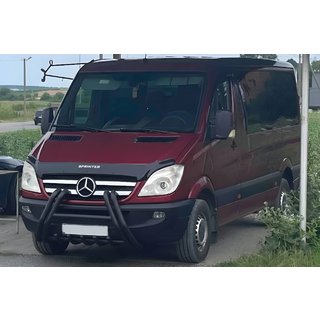 Bull Bar F1-01M Negru (2006-2013, Otel Inoxidabil)