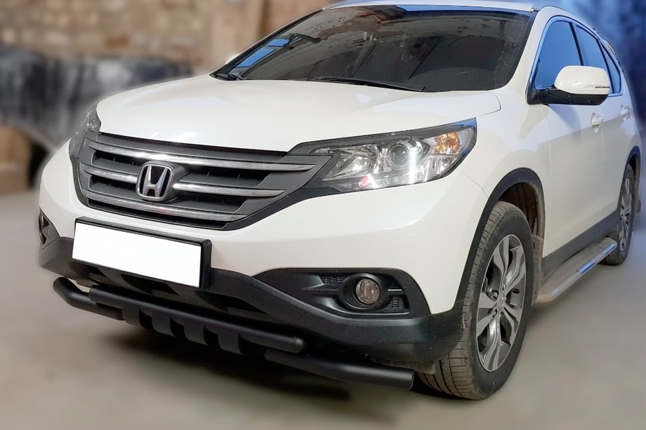 Honda CRV 2012-2016 Protectie Fata Shark Black (Otel Inoxidabil) Image
