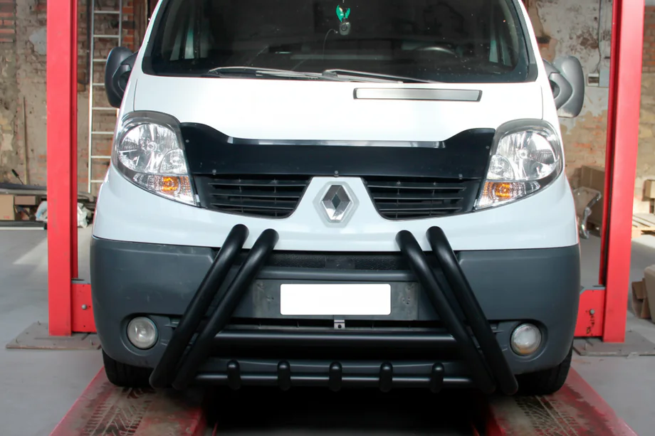 Renault Trafic 2001–2015 Bullbar F1-01 Negru (Otel Inoxidabil) Image