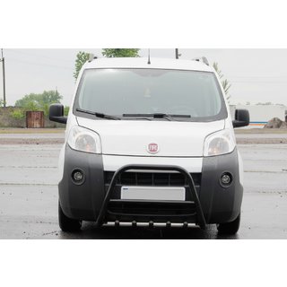 Bullbar WT006 Negru (Otel Inoxidabil) Fiat Fiorino/Qubo 2008-2024 foto 1