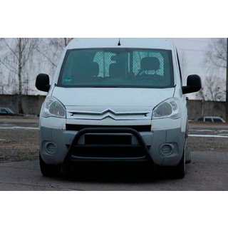 Bullbar WT022 Negru (Otel Inoxidabil) Peugeot Partner Tepee 2008-2018 foto 1
