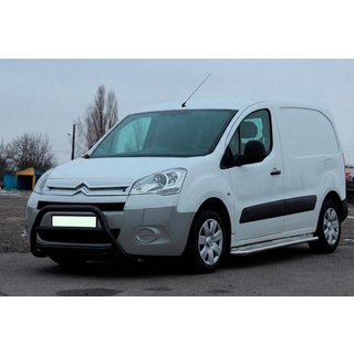 Bullbar WT022 Negru (Otel Inoxidabil) Peugeot Partner Tepee 2008-2018 foto 2
