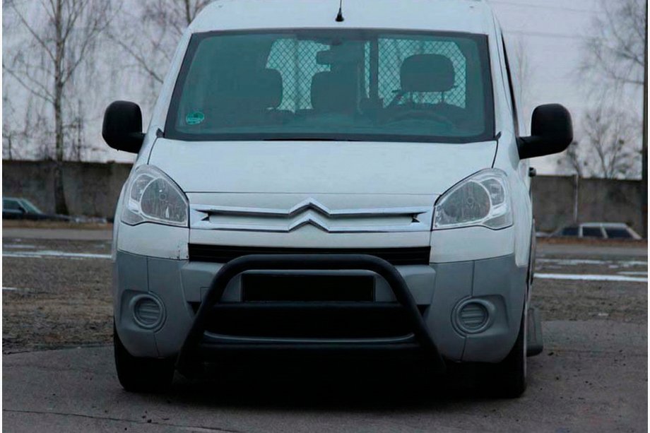 Peugeot Partner Tepee 2008-2018 Bullbar WT022 Negru (Otel Inoxidabil) Image