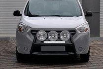 Dacia Dokker 2013-2022 Bullbar WT022 Negru (Otel Inoxidabil) foto 1