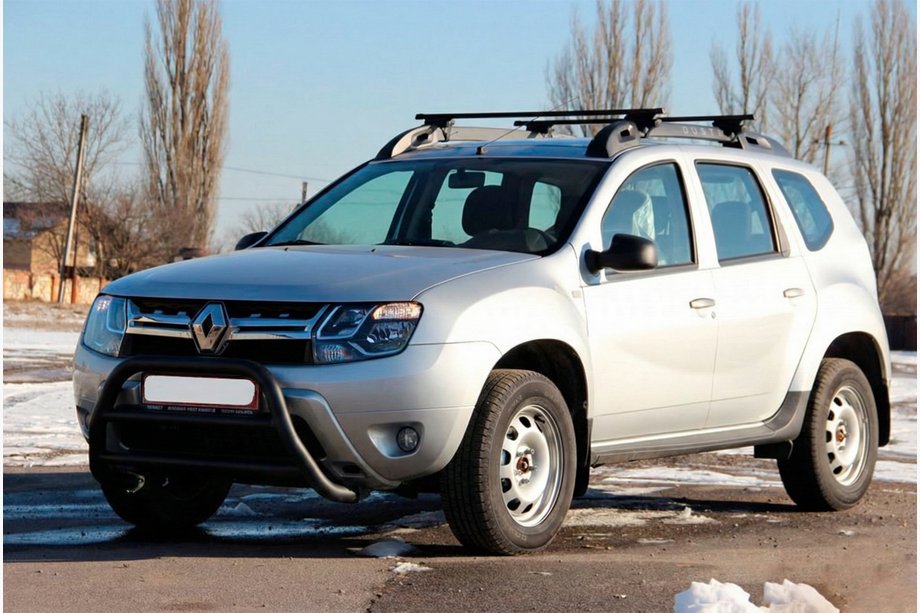 Renault Duster 2008–2017 Bullbar WT022 Negru (Otel Inoxidabil) Image