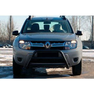 Bullbar WT022 Negru (Otel Inoxidabil) Dacia Duster 2008-2018 foto 2