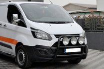 Ford Custom 2013-2022 Bullbar WT022 Negru (Otel Inoxidabil) foto 1