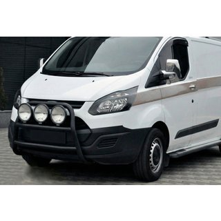 Bullbar WT022 Negru (Otel Inoxidabil) Ford Custom 2013-2022 foto 3