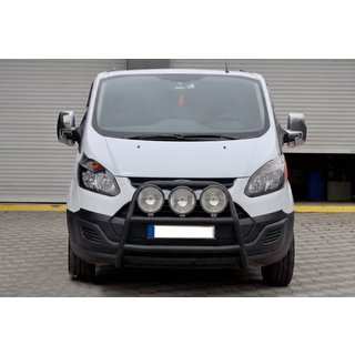 Bullbar WT022 Negru (Otel Inoxidabil) Ford Custom 2013-2022 foto 2