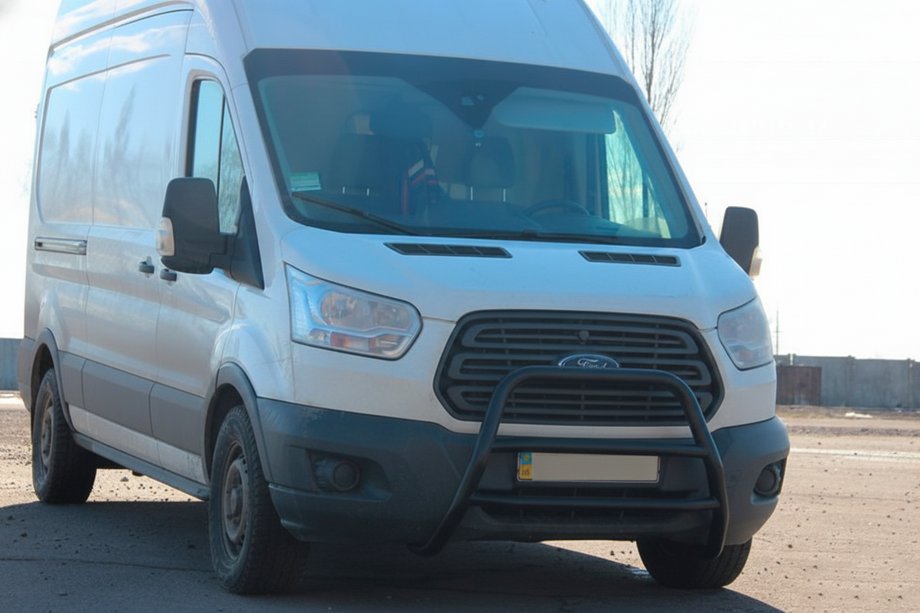 Ford Transit 2014- Bullbar WT022 Negru (Otel Inoxidabil) Image