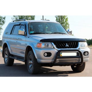 Bullbar WT022 Negru (Otel Inoxidabil) Mitsubishi Pajero Sport 1996-2007 foto 2