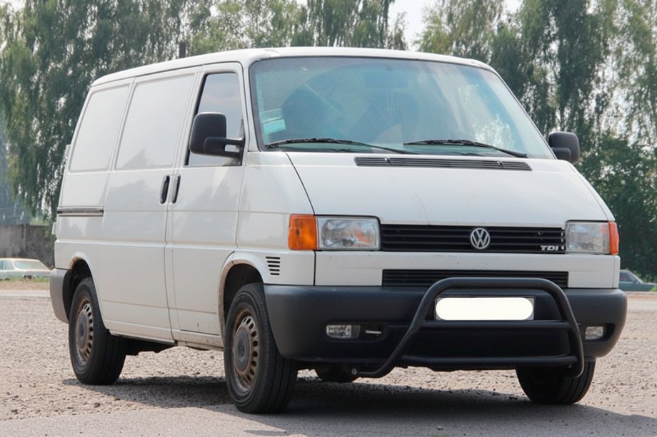 Volkswagen T4 Caravelle/Multivan 1990–2003 Bullbar WT022 Negru (Otel Inoxidabil) Foto 2