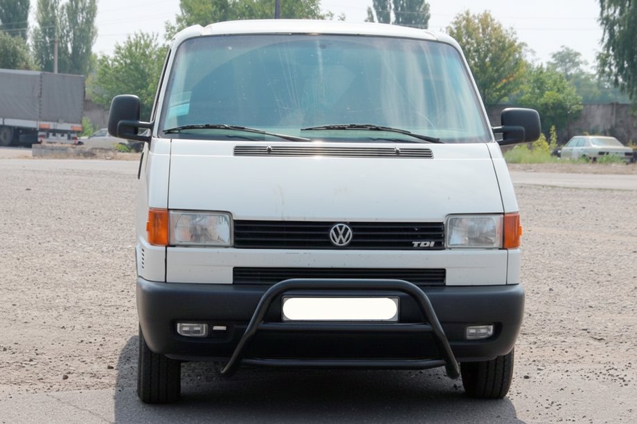 Volkswagen T4 Caravelle/Multivan 1990–2003 Bullbar WT022 Negru (Otel Inoxidabil) Foto 1