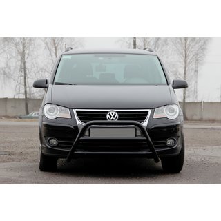 Bullbar WT022 Negru (Otel Inoxidabil) Volkswagen Touran 2003-2010 foto 2