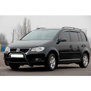 Bullbar WT022 Negru (Otel Inoxidabil) Volkswagen Touran 2003-2010 foto 1