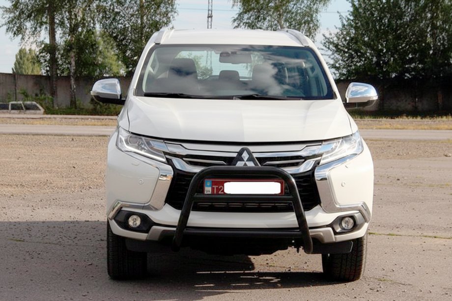 Mitsubishi Pajero Sport 2015- Bullbar WT022 Negru (Otel Inoxidabil) Image
