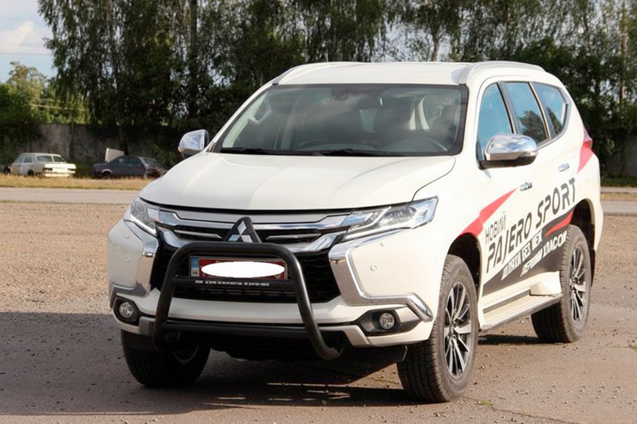 Mitsubishi Pajero Sport 2015- Bullbar WT022 Negru (Otel Inoxidabil) Foto 3