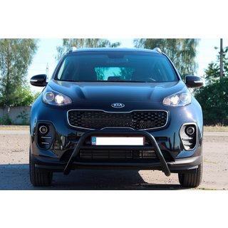 Bullbar WT023 Negru (Otel Inoxidabil) Kia Sportage 2015-2021 foto 1