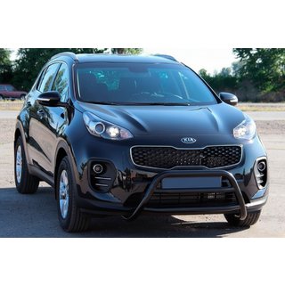 Bullbar WT023 Negru (Otel Inoxidabil) Kia Sportage 2015-2021 foto 2