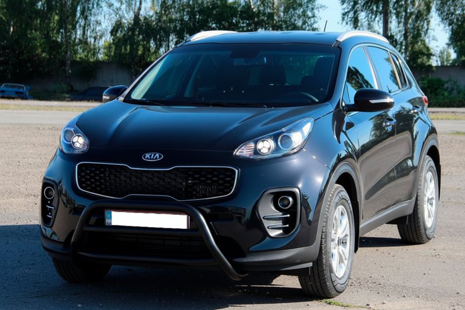 Kia Sportage 2015-2021 Bullbar WT023 Negru (Otel Inoxidabil) Foto 3