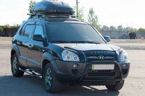 Hyundai Tucson JM 2004- Bullbar WT025 Negru (Otel Inoxidabil) foto 1