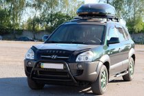 Hyundai Tucson JM 2004- Bullbar WT025 Negru (Otel Inoxidabil) foto 2